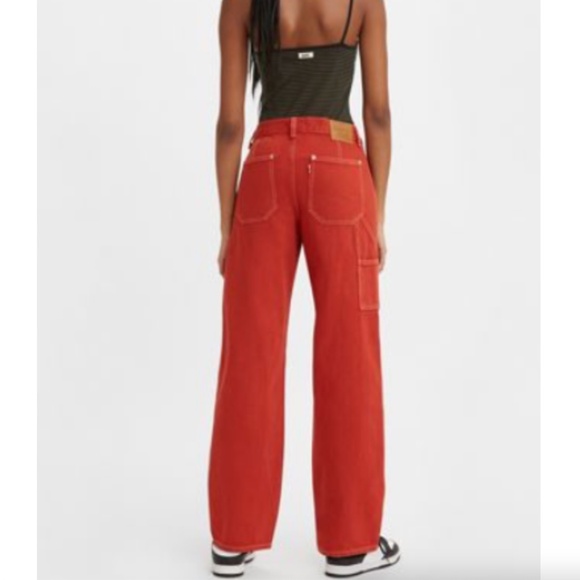 Levi’s Dad Utility Jeans in Red Size 23 X 30 - Picture 5 of 16